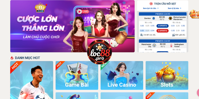 Loc88 là cổng game bài đổi thưởng quốc tế mới du nhập vào thị trường cá cược Việt Nam
